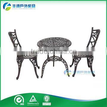 Outdoor patio furniture table and chairs furniture cast aluminum table set