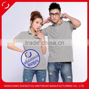 Custom fashion couple polo shirt design for lovers