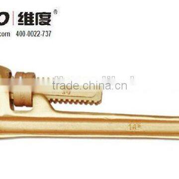 Pipe Wrench American Type Aluminium Bronze/Beryllium Copper (non sparking tools) High-quality WEDO TOOLS