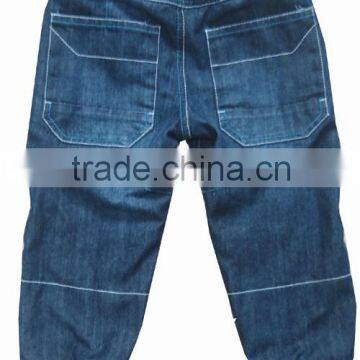 Baby Clothes Wholesale Price Folded Lycre Cuff Baby Boy Denim Pants photo-2