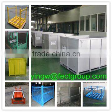 used cargo steel containers for sale/collapsible wire mesh container/metal bin storage container