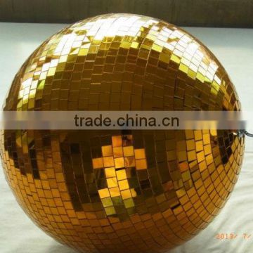 wholesale 12inch gold disco ball hanging glass ball big disco ball rotating for party