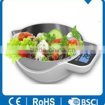 digital kitchen scale XY-8020 stainless bowl