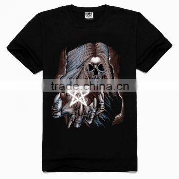 OEM 3d Printing Factory High quality old skull t-shirt, 100 cotton cheap t shirts,