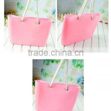 Fashion Women Sweet Jelly Silicone Tote Beach Bag for Lady Quality Choice