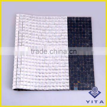 Factory Price Hotfix 8*8MM All Glass Rhinestone Mesh Sheet 24*40cm