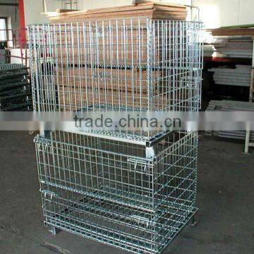 CE & ISO passed Folding wire mesh container