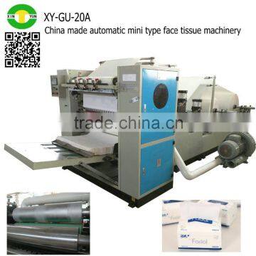 China made automatic mini type face tissue machinery