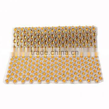 Crystal AB Resin Rhinestones Self ADHESIVE SHEET or Hotfix to Fabric Rhinestone Decor Mesh Roll for Wedding 24*40cm Bling Trim photo-4