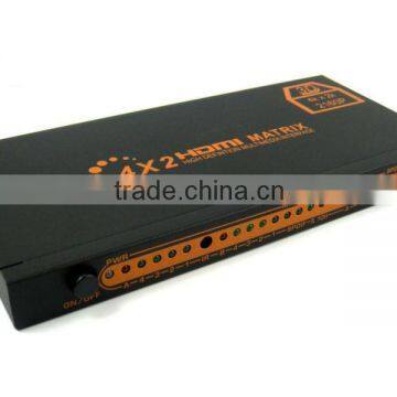hdmi matrix switch ultra HD real 3D support V1. 4 inputs 2 ouputs 4k 2k