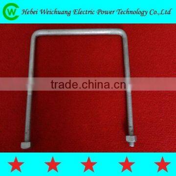 Finely Processed Good Quality Product Stainless Steel Galvanized U Bolt for Power Line Hadware Fittings, WeiChuang Product photo-6