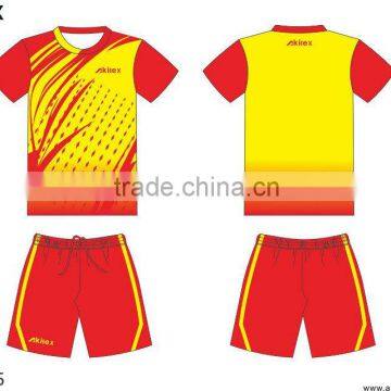 Leader fashion design Short sleeve custom sublimated badminton jersey