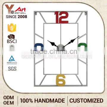 Cheapest Custom Printing Logo Iron Islamic Square Wall Clock