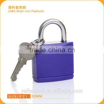 Wood Door ABS Shell Iron padlock Blue color Plastic cover brady safety padlock