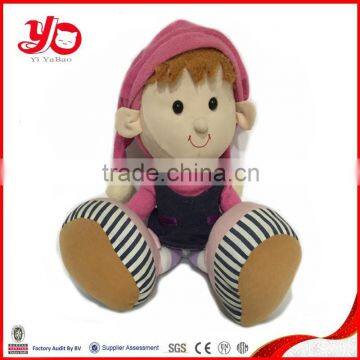 2015 custom plush doll toys , stuffed baby doll toys for girls