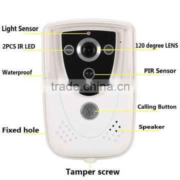 new product wireless video door phone/wifi video door phone/video door bell made in china