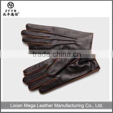 ZF5366 custom winter fashion men's leather glove factory