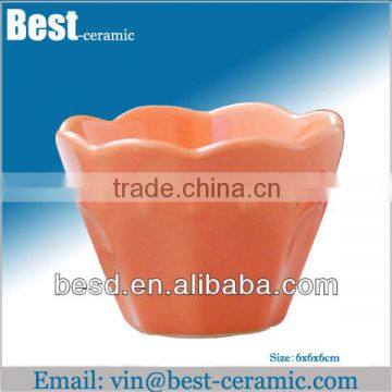 pink glazed high quality cupcake cups ceramic