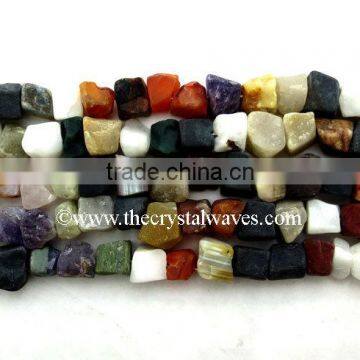 Multi-Color Hand Knapped Square Nuggets