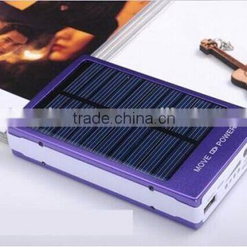 China solar laptop charger mobile phone solar power banks 10000mAh with solar panel