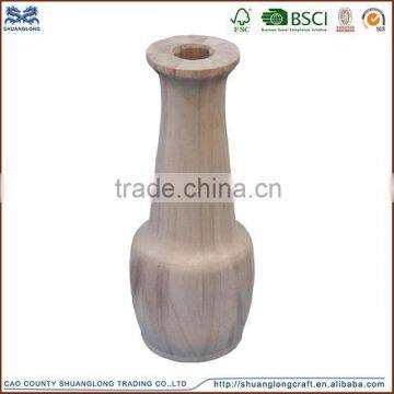 beautiful hand carved wooden flower vase from wood handicrafts