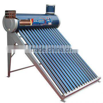 pressurized solar water heater with copper coil