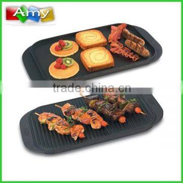 Kitchen Rectangular Cast Iron Reversible Griddle