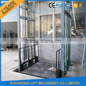 1.5T 4.5M Vertical Hydraulic Warehouse Cargo Lift With CE