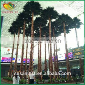 Top quality large steel palm tree plastic palm tree for indoor