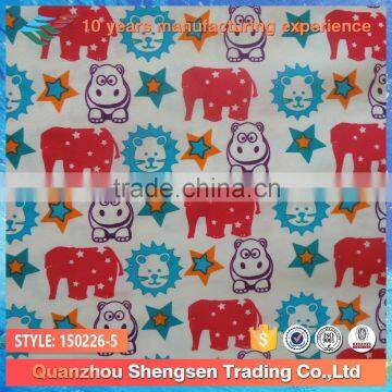 2015 80 nylon 20 spandex swimwear printed cartoon animal stretch fabric for children