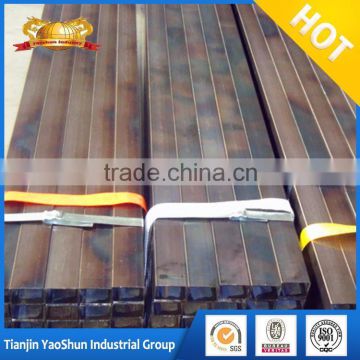 black welded or seamless square steel pipe black iron square tube