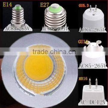 15W COB GU10 GU5.3 E27 E14 MR16 Dimmable LED Sport light lamp High Power bulb More than 120 degrees DC12V AC 110V 220V 240V