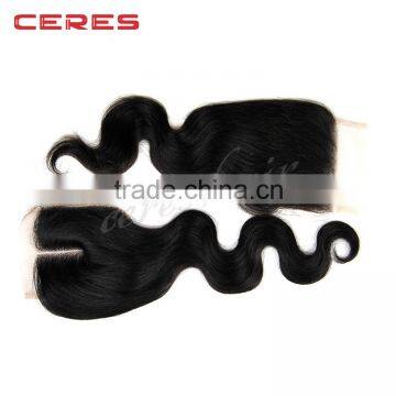 in Stock Virgin Hair Lace Closure, China Market 100 Human Hair Cheap Brazilian Hair Lace Closure photo-3