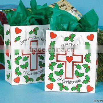 Paper gift bags and tissue paper