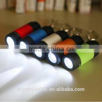 High quality portable small torch colorful cheap rechargeable mini led flashlight keychain