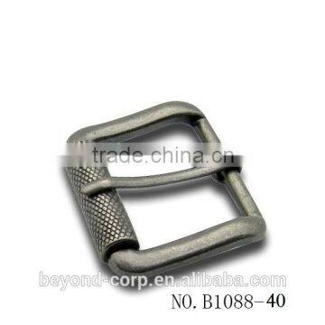 Belt used 40mm anti nickel silver alloy roller buckles for bags