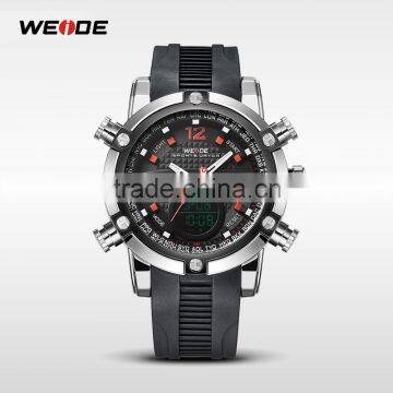 WEIDE Popular Brand Watch 30 Meters Water Resistant LCD Quartz Male Relogio