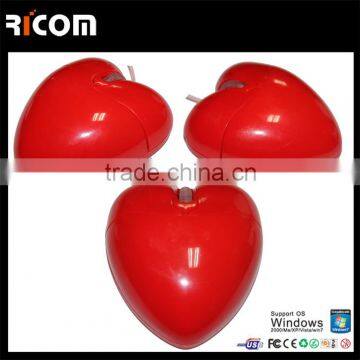 OEM Optical Mouse Heart Shape Mouse With Custom Logo MO7009