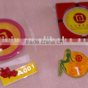 Round Acrylic cup coaster with printing