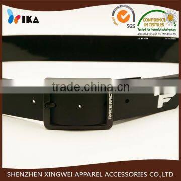 Custom Black Rubber Belt Silicone Belt for Men