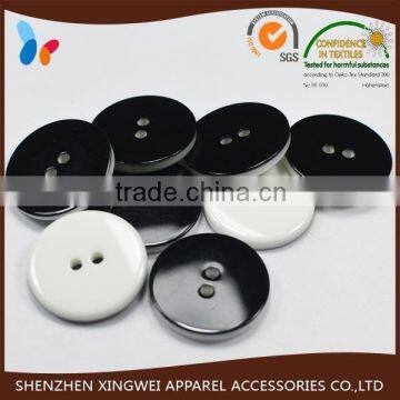 custom fashion round two holes chalk button for garments