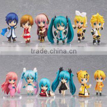 EN71 OEM Plastic cartoon Japanese Lovely PVC Anime Girl Toys factory