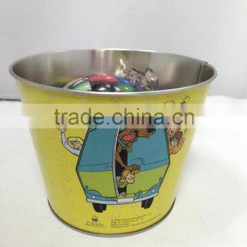 2016 best selling customized round tin bucket with embossing /mental bucket/ice bucket