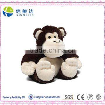 Big feet stuffed monkey, 10 inches in brown