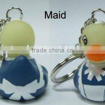 Rubber duck/bath duck keychain