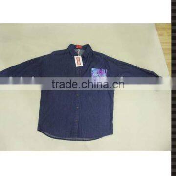 Fashion and Special Painting Jeans Shirt Men photo-2