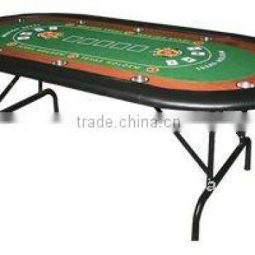 84" Professional Texas Holdem Poker Table W/ Cup Holders & Dealer Tray