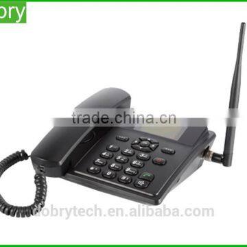 Good price GSM PSTN fixed wireless telephone sim card land phone with SMS FM radio battery N300