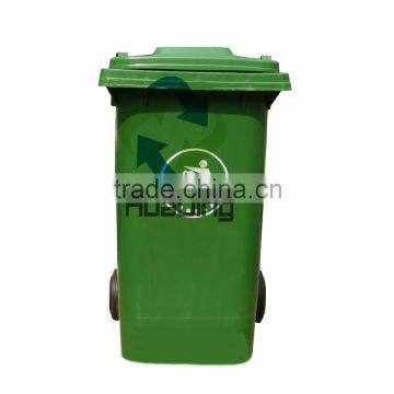 Durable Outdoor PE Plastic Dustbin, Waste Bins 240Liter, 6 Colors