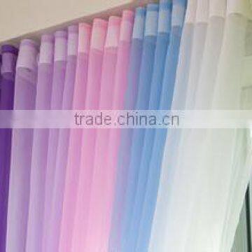 100% polyester eco-friendly organza decoration window covering curtain fabric